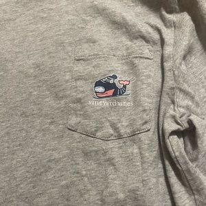 Vineyard Vines Long Sleeve Gray T-shirt Size 16 Boys Winter Edition
